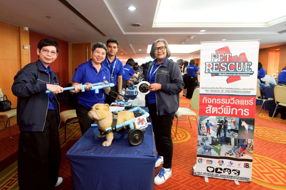 Bangkok Airways Advances Its Social Responsibility Mission with “DIY Wheelchairs for Four-Legged Friends” Project