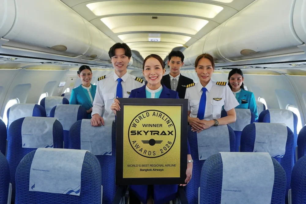 10 Years of Trust, A Testament to Bangkok Airways’ Unwavering Commitment to Excellence, Recognized with Two Prestigious Skytrax World Airline Awards for 10 Consecutive Years