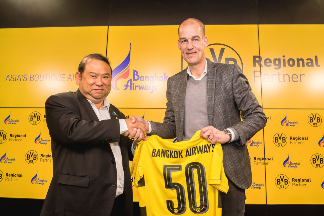 Bangkok Airways Signs Cooperation Deal with Borussia Dortmund as its Regional Partner